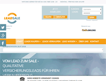 Tablet Screenshot of leadsale.de